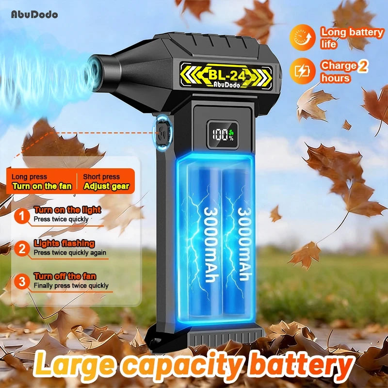 Cordless Leaf Blower Turbo Jet Fan
