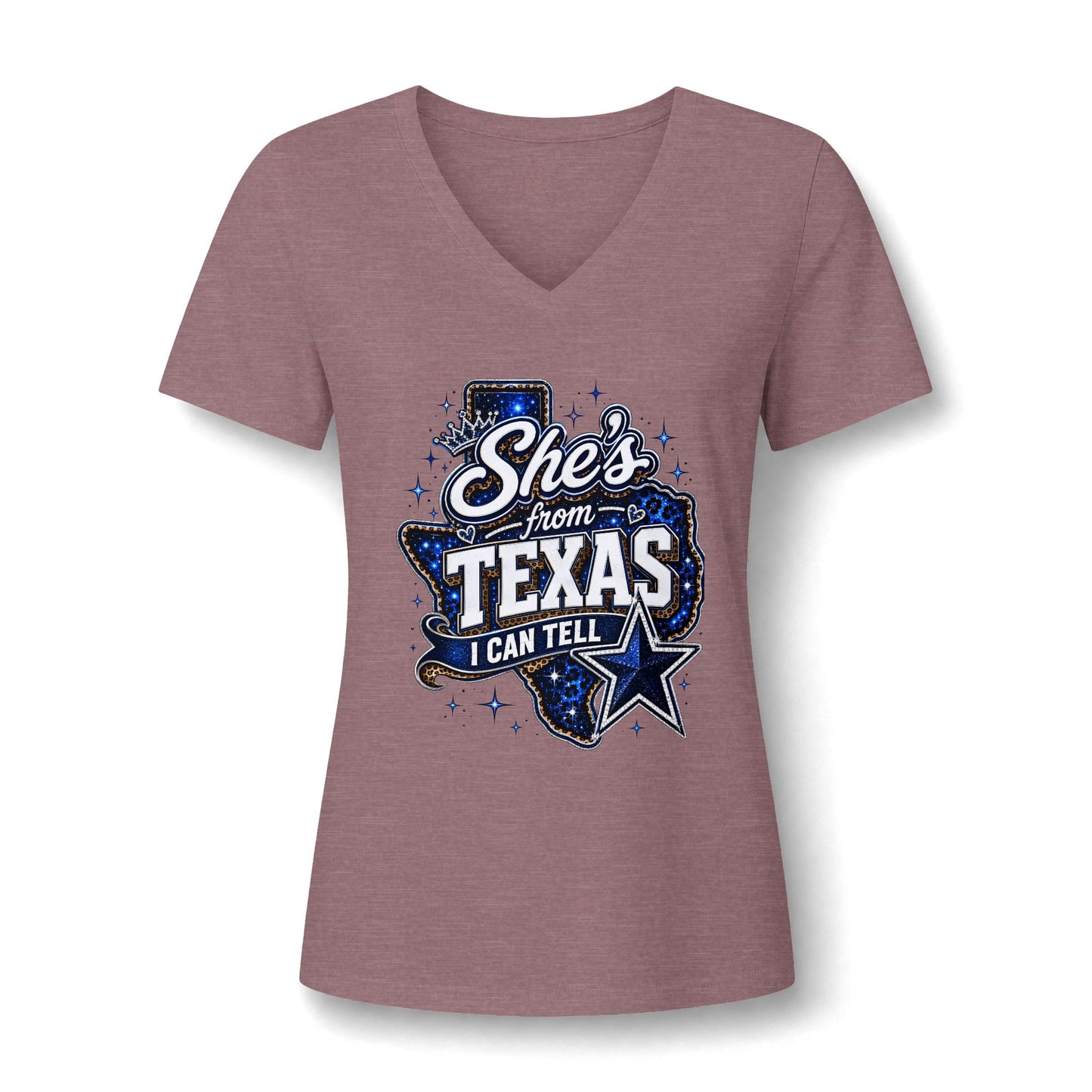 Women's Relaxed Heather CVC V-Neck Tee