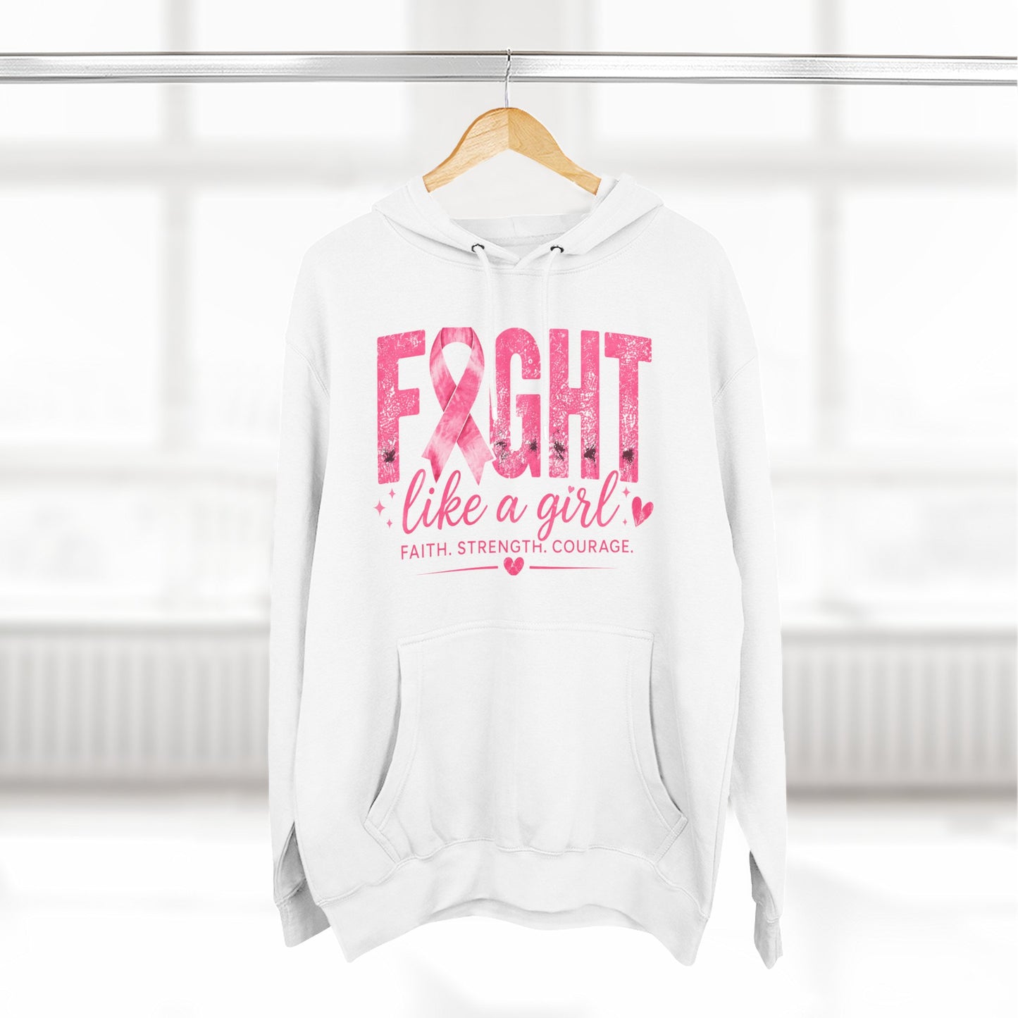 Three-Panel Fleece Hoodie