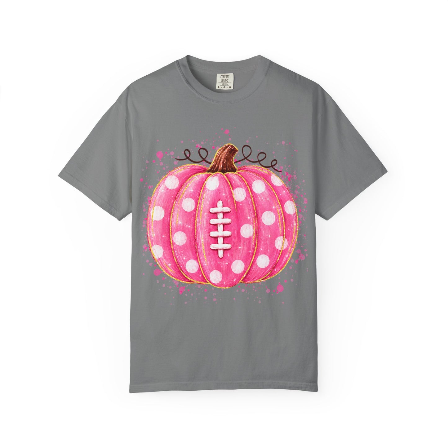 Pink Pumpkin Football T-shirt