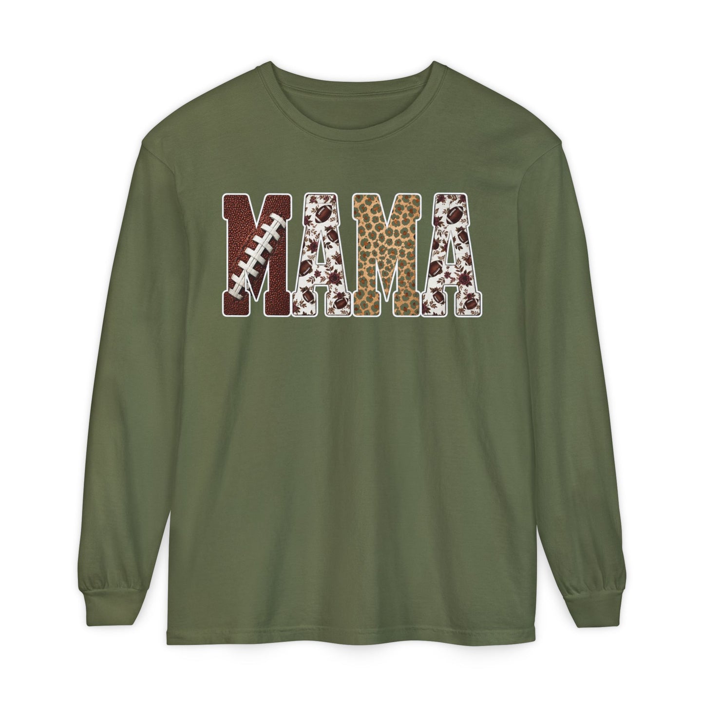Mama Football Long Sleeve T-Shirt