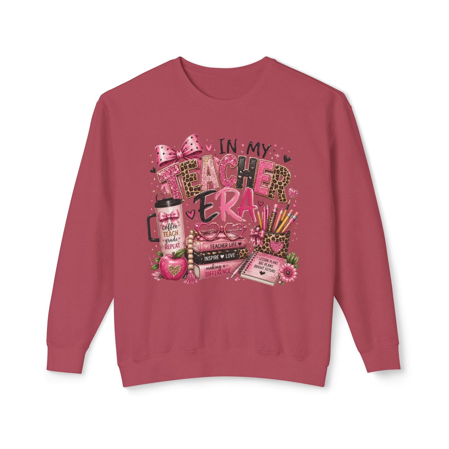 In My Teacher Era Lightweight Crewneck Sweatshirt
