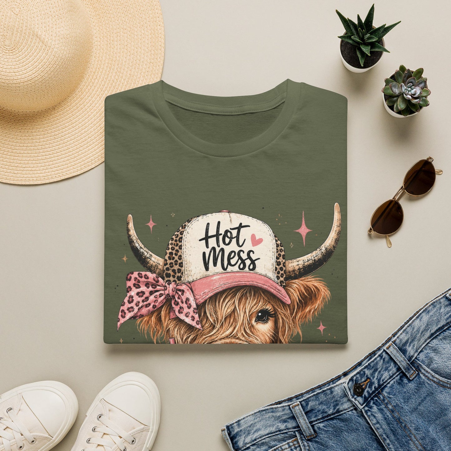 Hot Mess Cow Softstyle T-Shirt