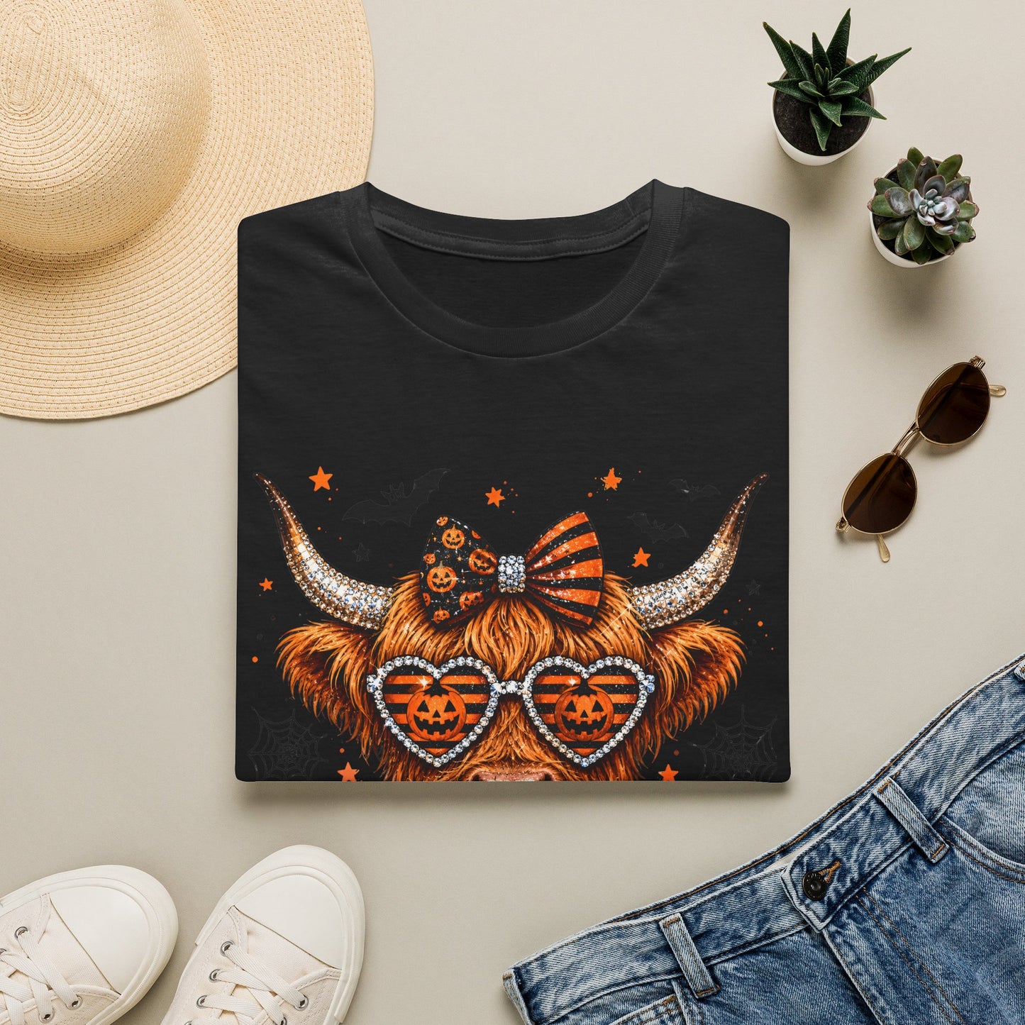 Halloween/Harvest Cow Softstyle T-Shirt