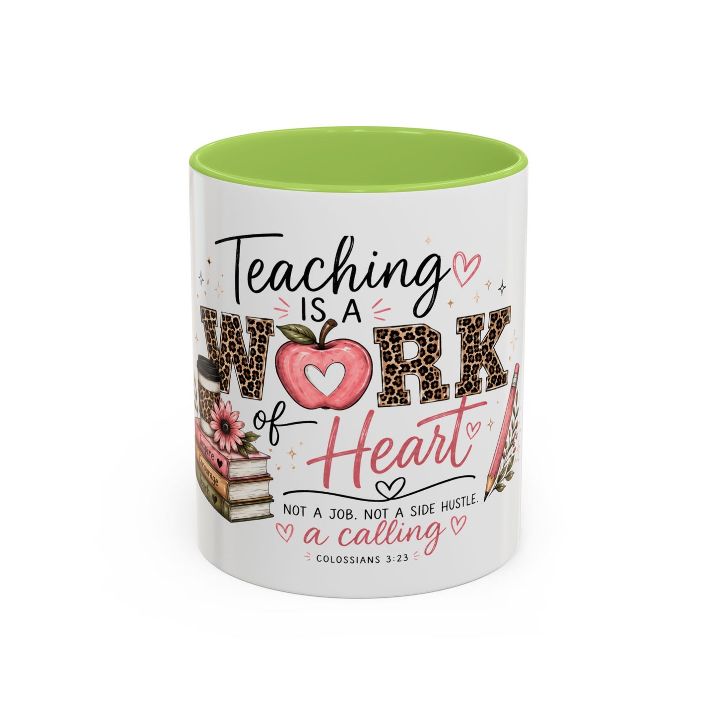 ☕ Teaching Is a Work of Heart Teacher Mug