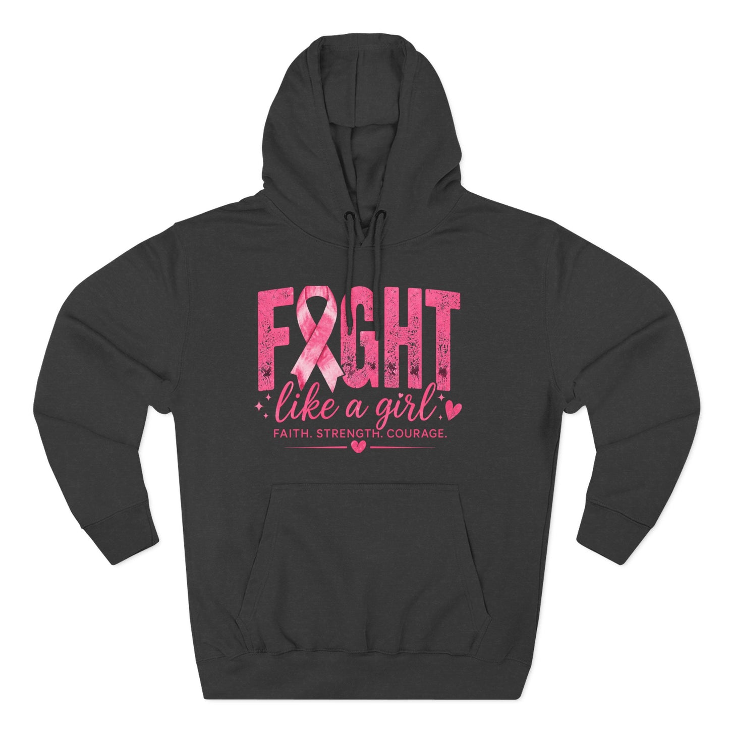 Three-Panel Fleece Hoodie