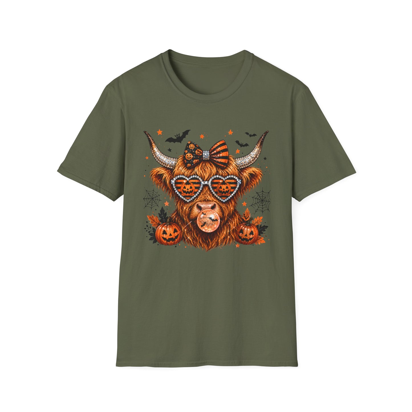 Halloween/Harvest Cow Softstyle T-Shirt