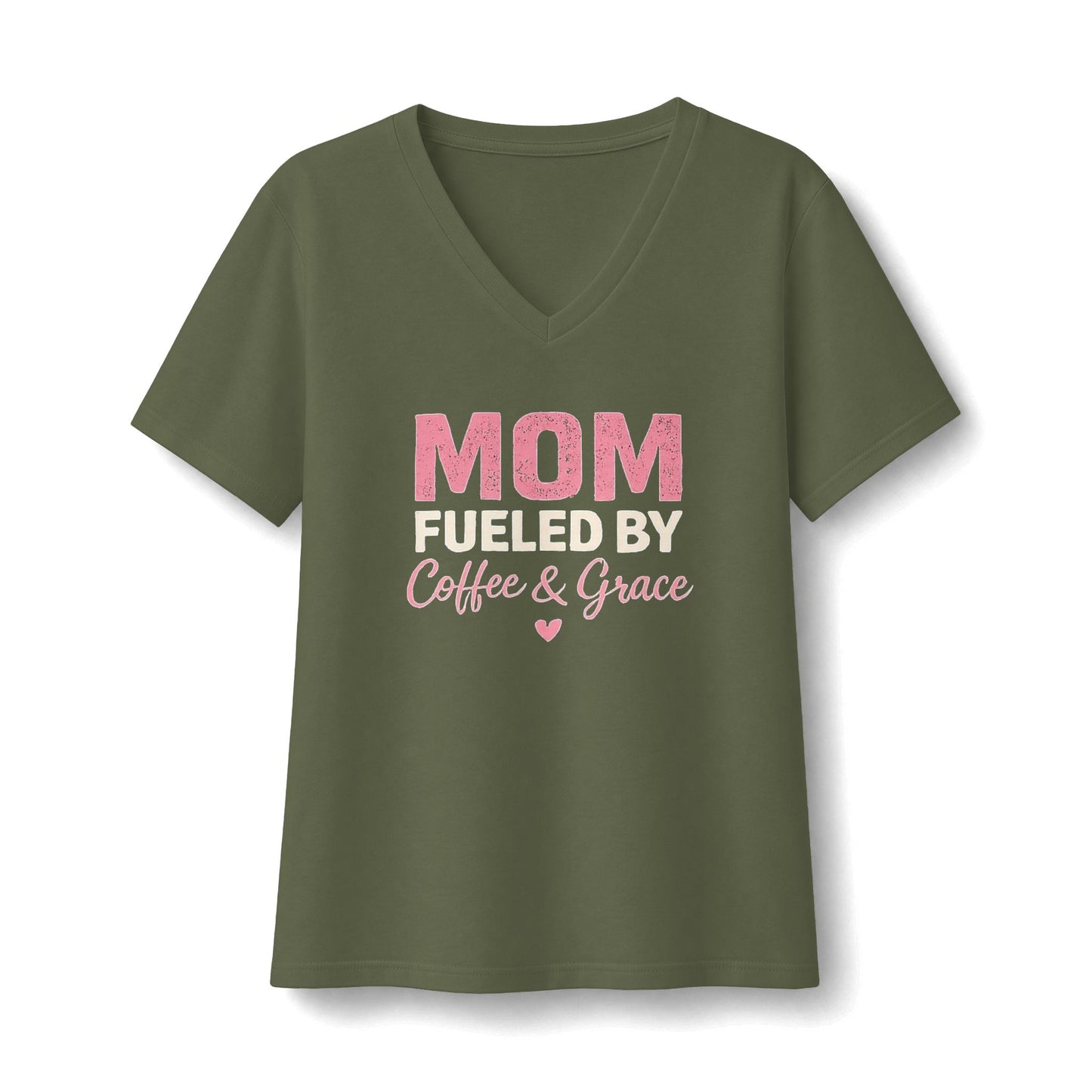 Mom Jersey Short Sleeve V-Neck Tee