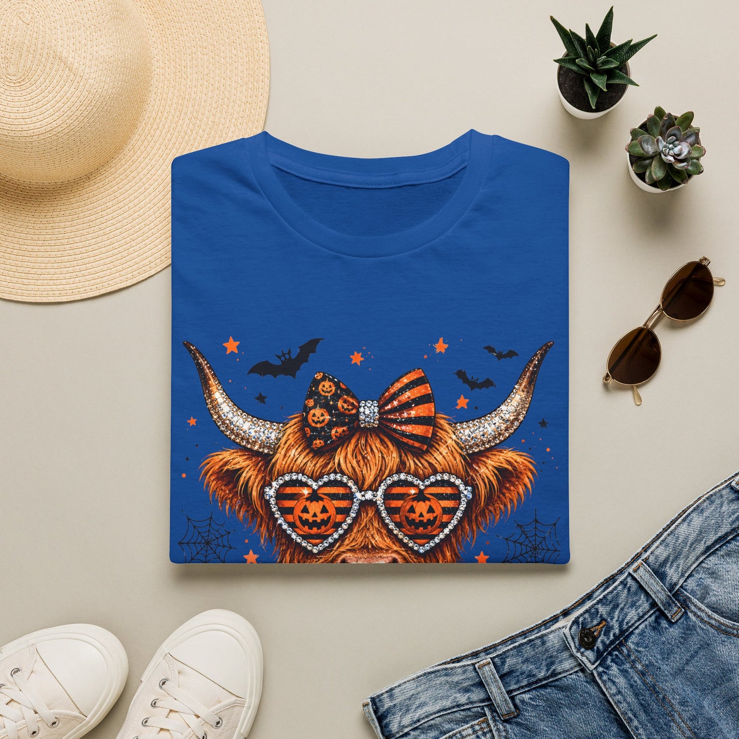 Halloween/Harvest Cow Softstyle T-Shirt
