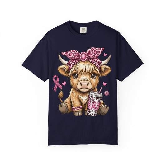 Pink Ribbon Baby Cow T-shirt