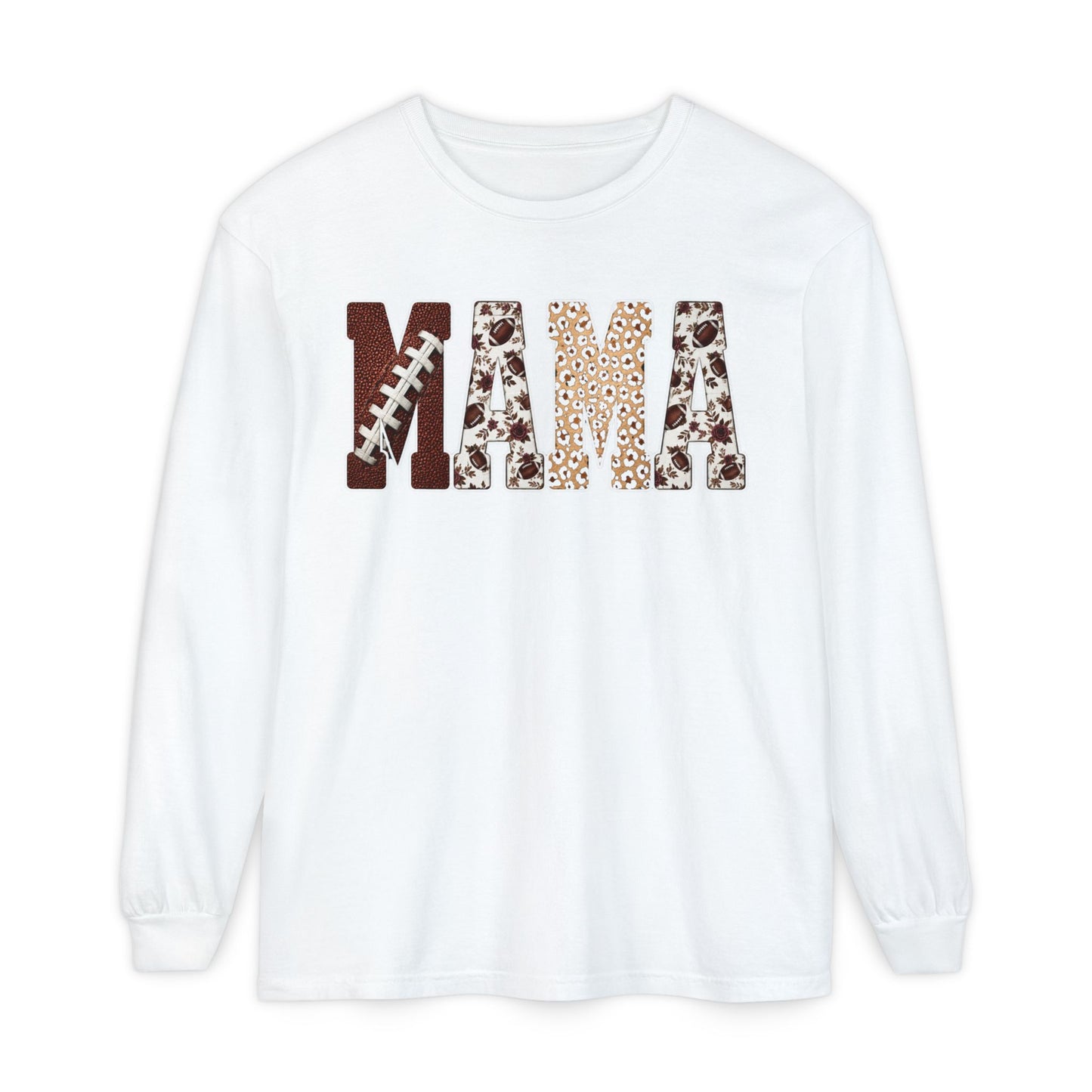 Mama Football Long Sleeve T-Shirt
