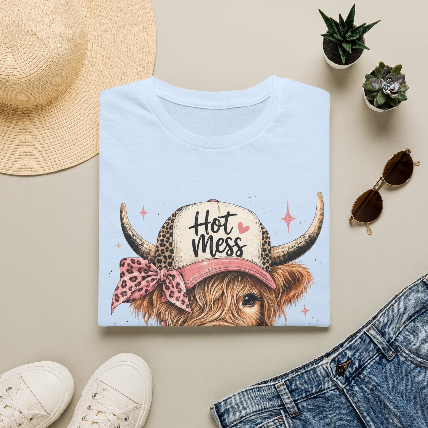 Hot Mess Cow Softstyle T-Shirt