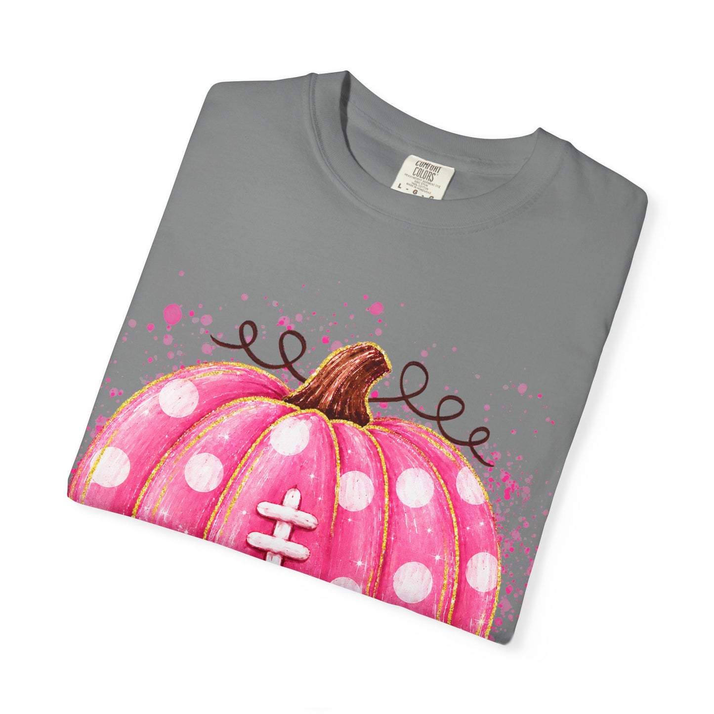 Pink Pumpkin Football T-shirt