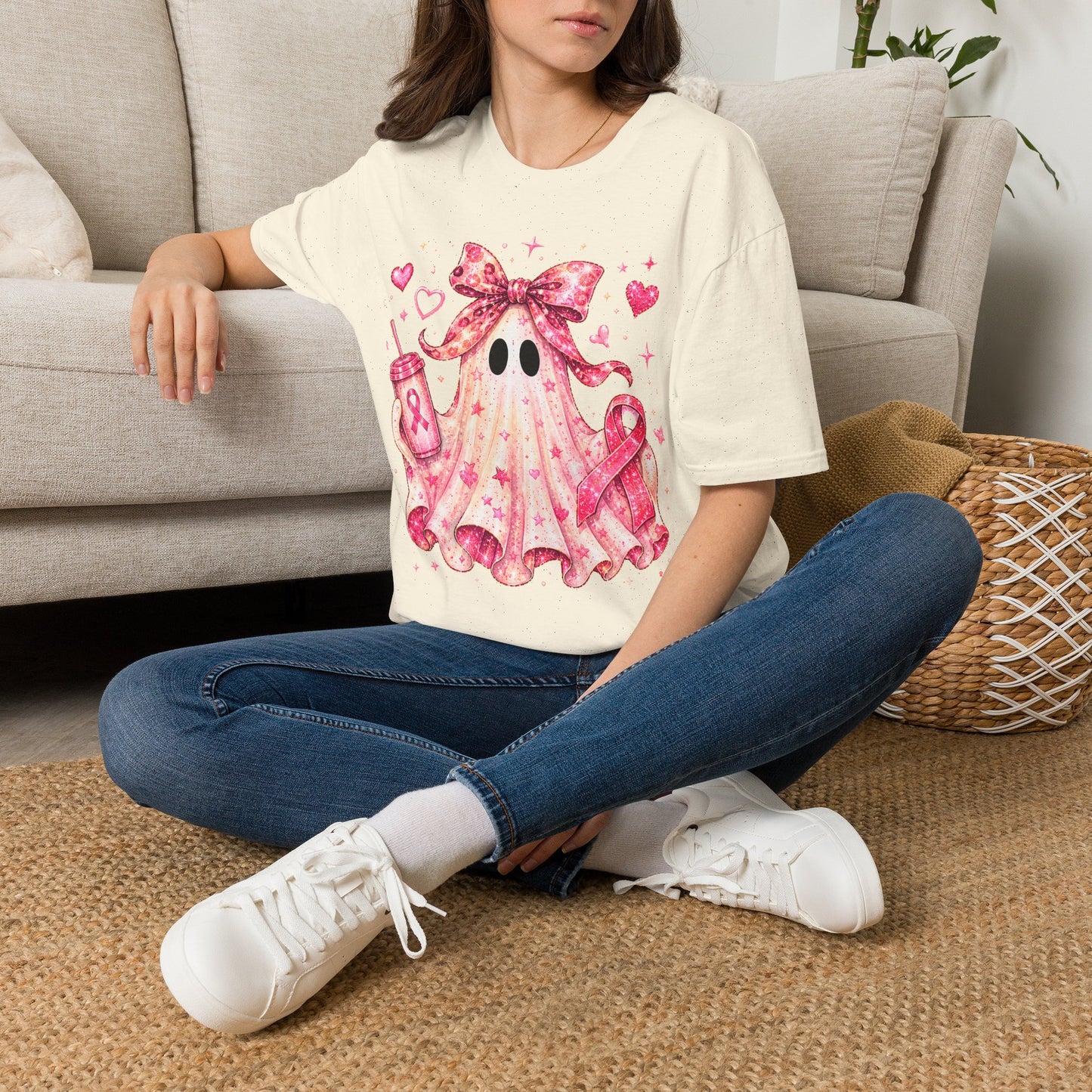 Pink Ghost Softstyle T-Shirt