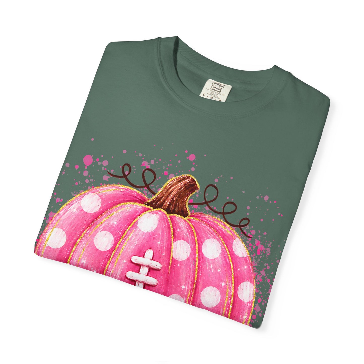 Pink Pumpkin Football T-shirt