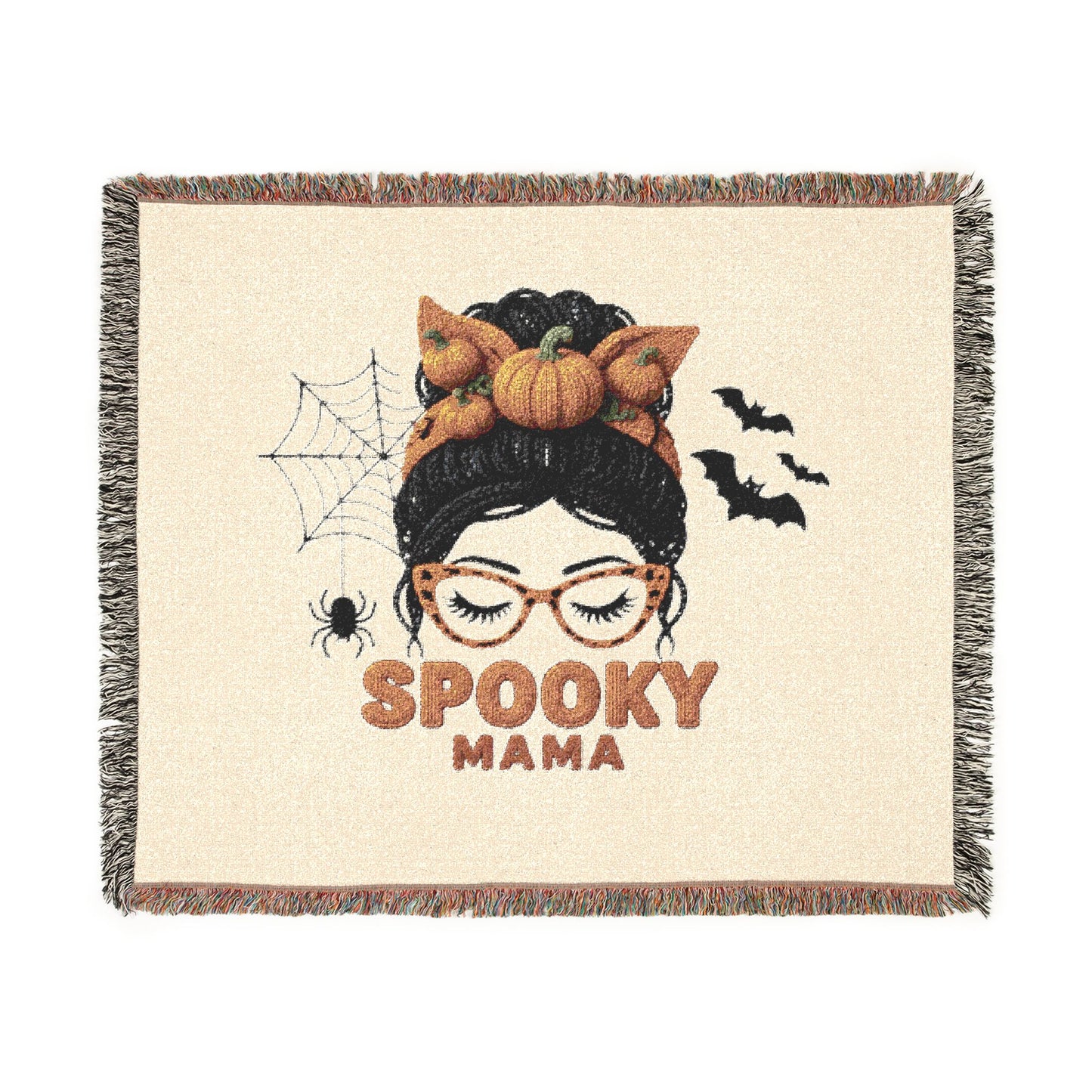 Spooky Mama Woven Blanket