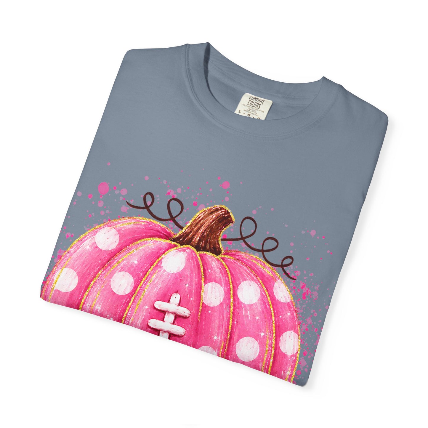 Pink Pumpkin Football T-shirt