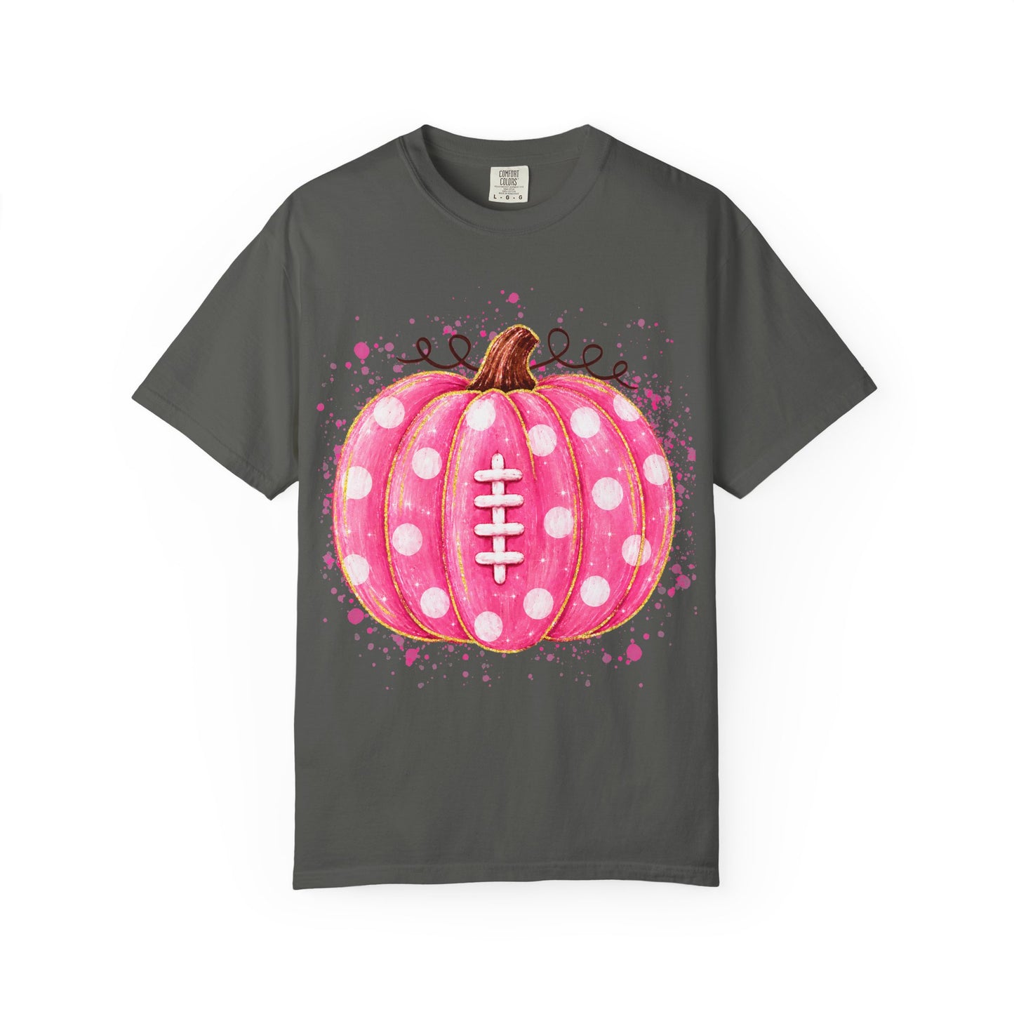 Pink Pumpkin Football T-shirt