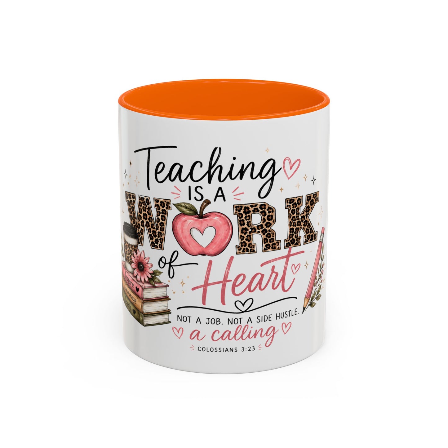 ☕ Teaching Is a Work of Heart Teacher Mug