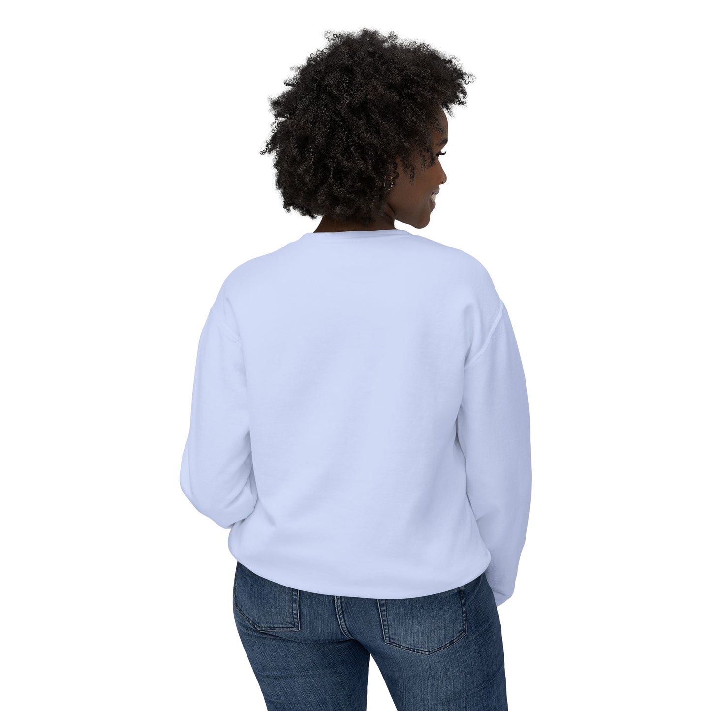 🎀 Pink Ribbon Women’s Lightweight Crewneck Sweatshirt