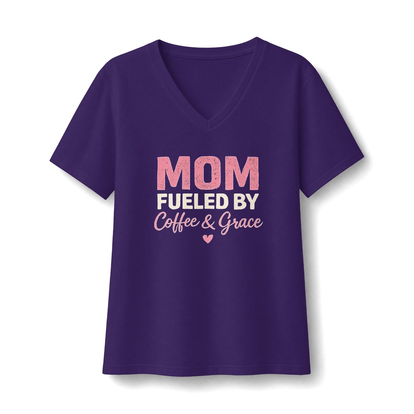 Mom Jersey Short Sleeve V-Neck Tee