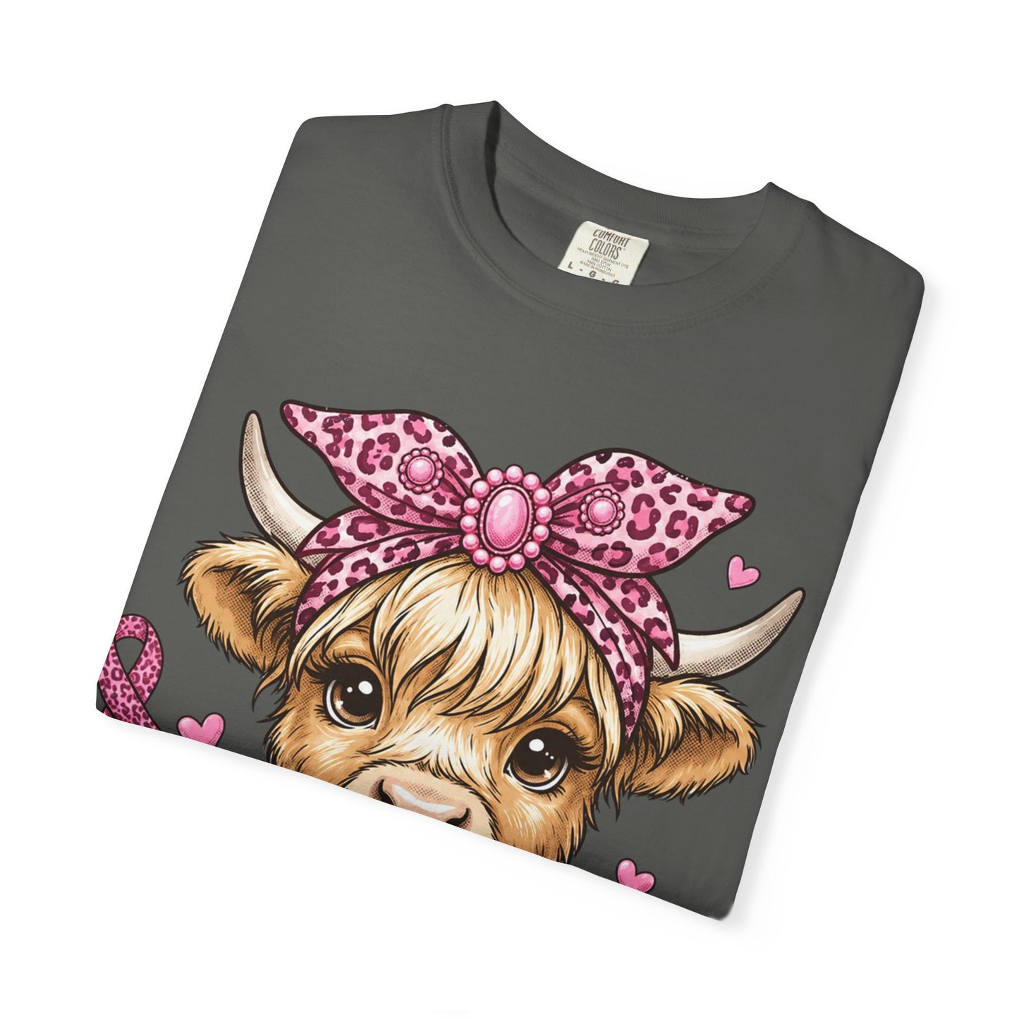 Pink Ribbon Baby Cow T-shirt