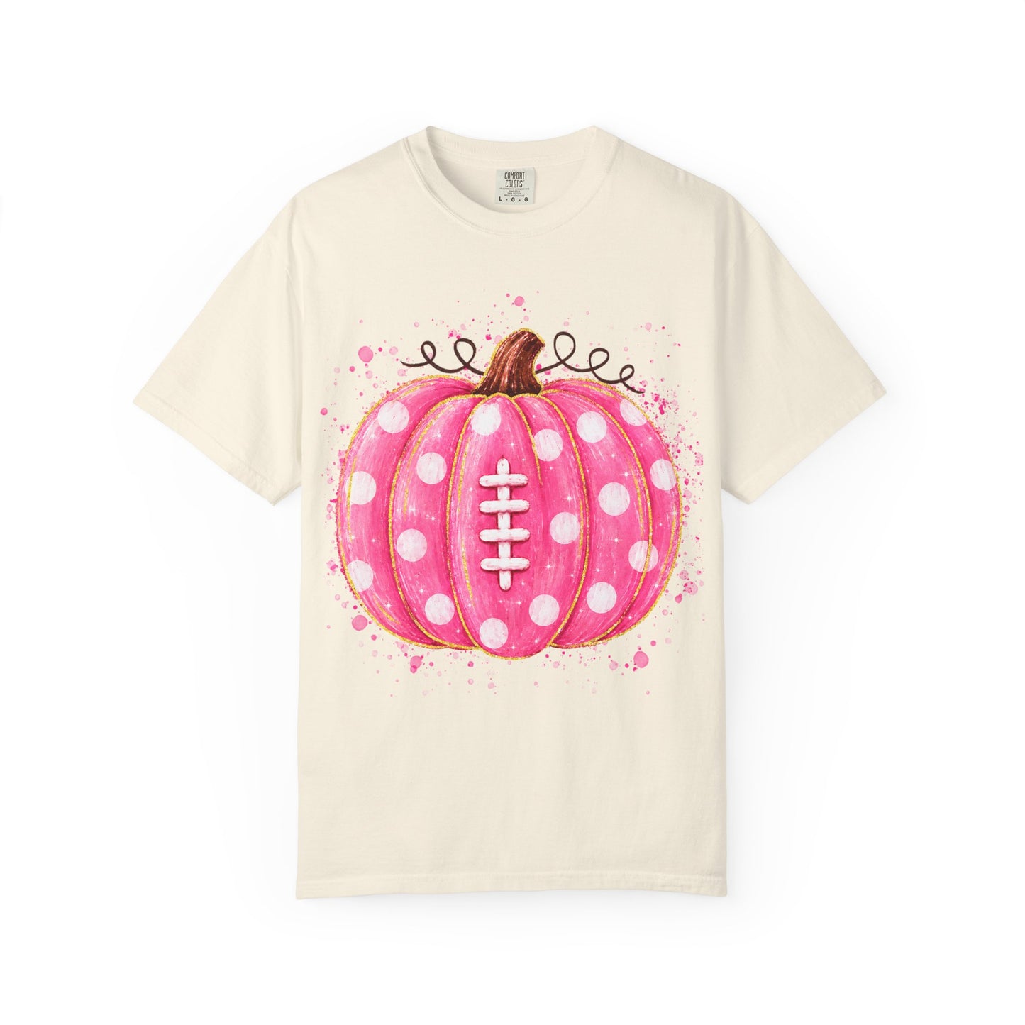 Pink Pumpkin Football T-shirt