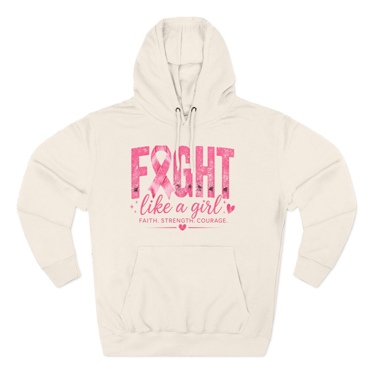 Three-Panel Fleece Hoodie
