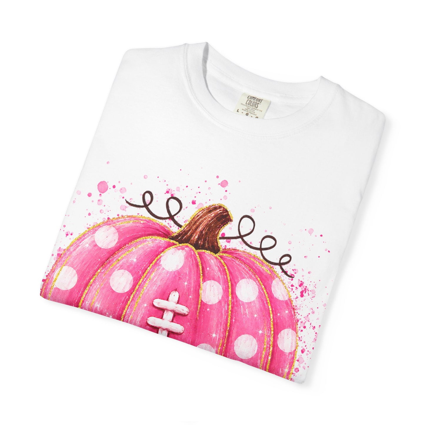 Pink Pumpkin Football T-shirt