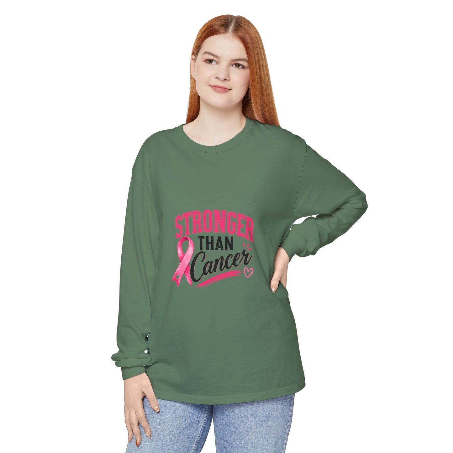 🎗️Stronger than Cancer Survivor Long Sleeve Shirt