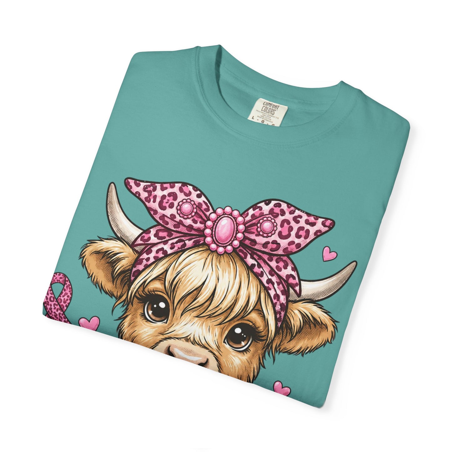 Pink Ribbon Baby Cow T-shirt