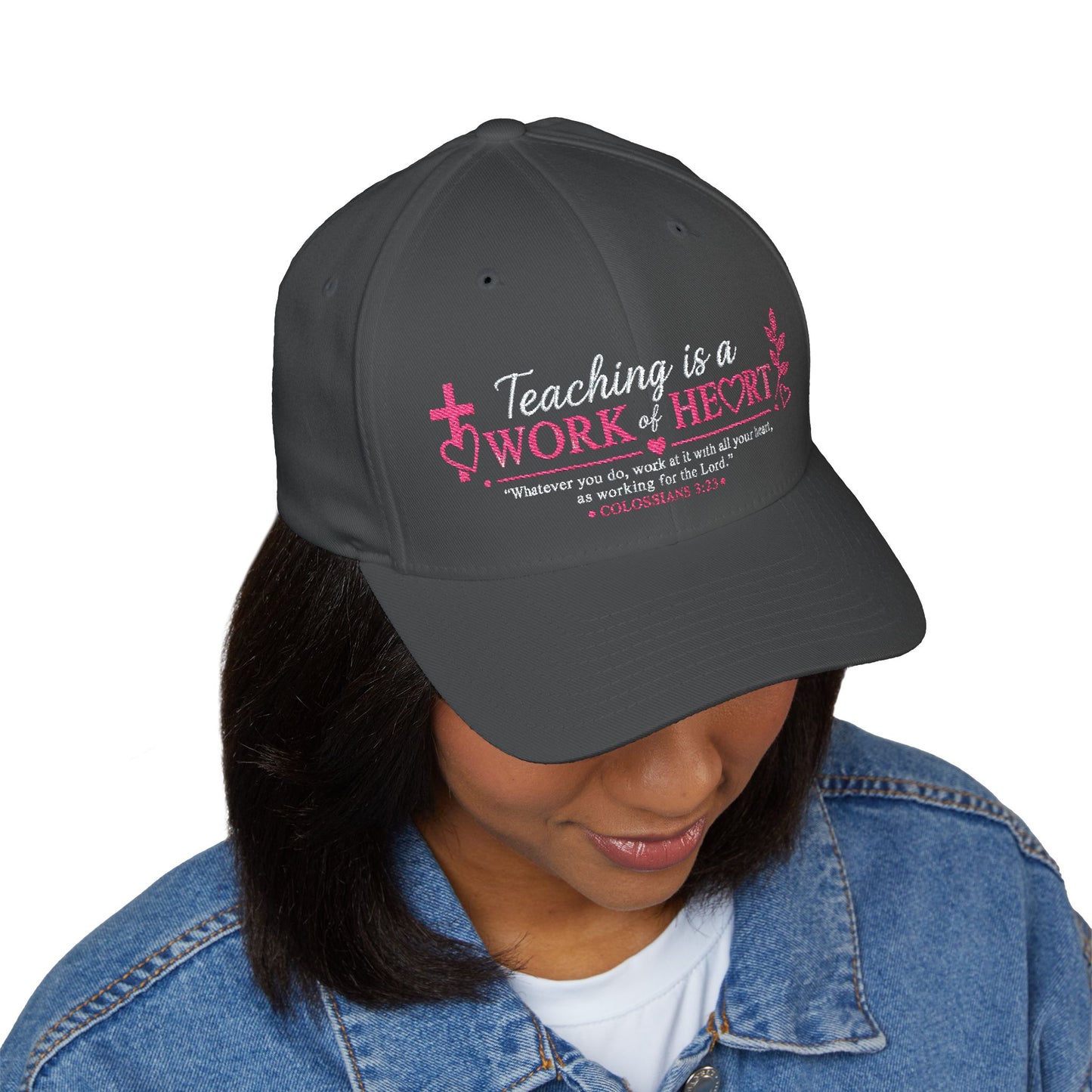 ✝️ Teaching Is a Work of Heart Christian Teacher Cap