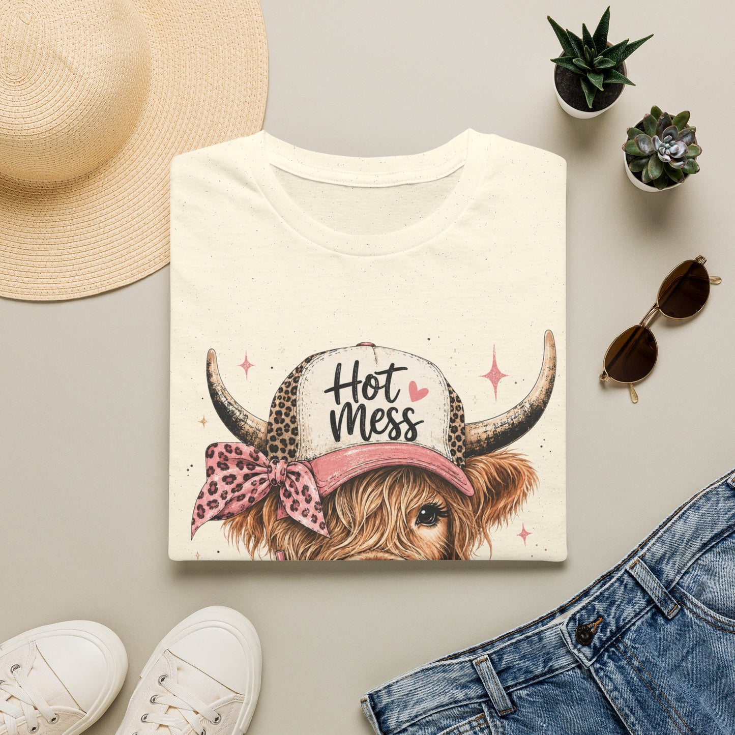 Hot Mess Cow Softstyle T-Shirt