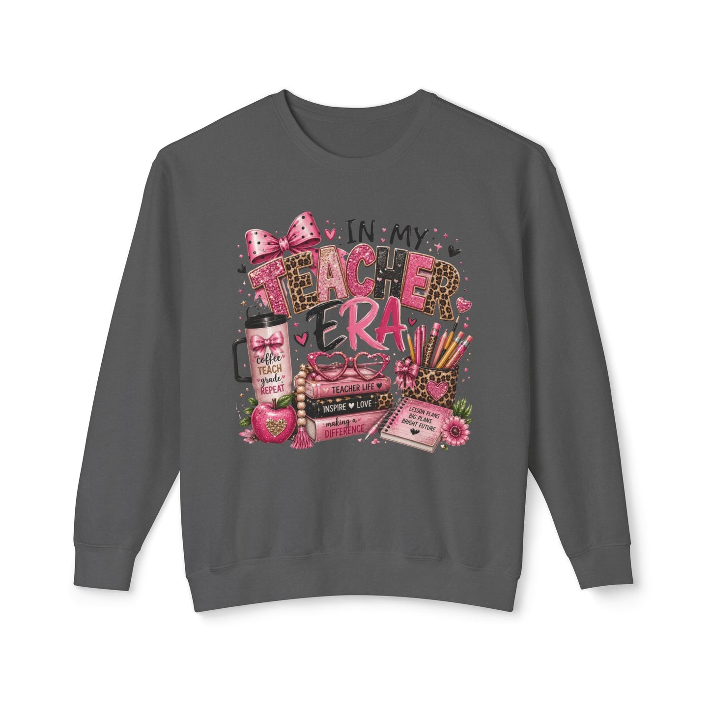 In My Teacher Era Lightweight Crewneck Sweatshirt