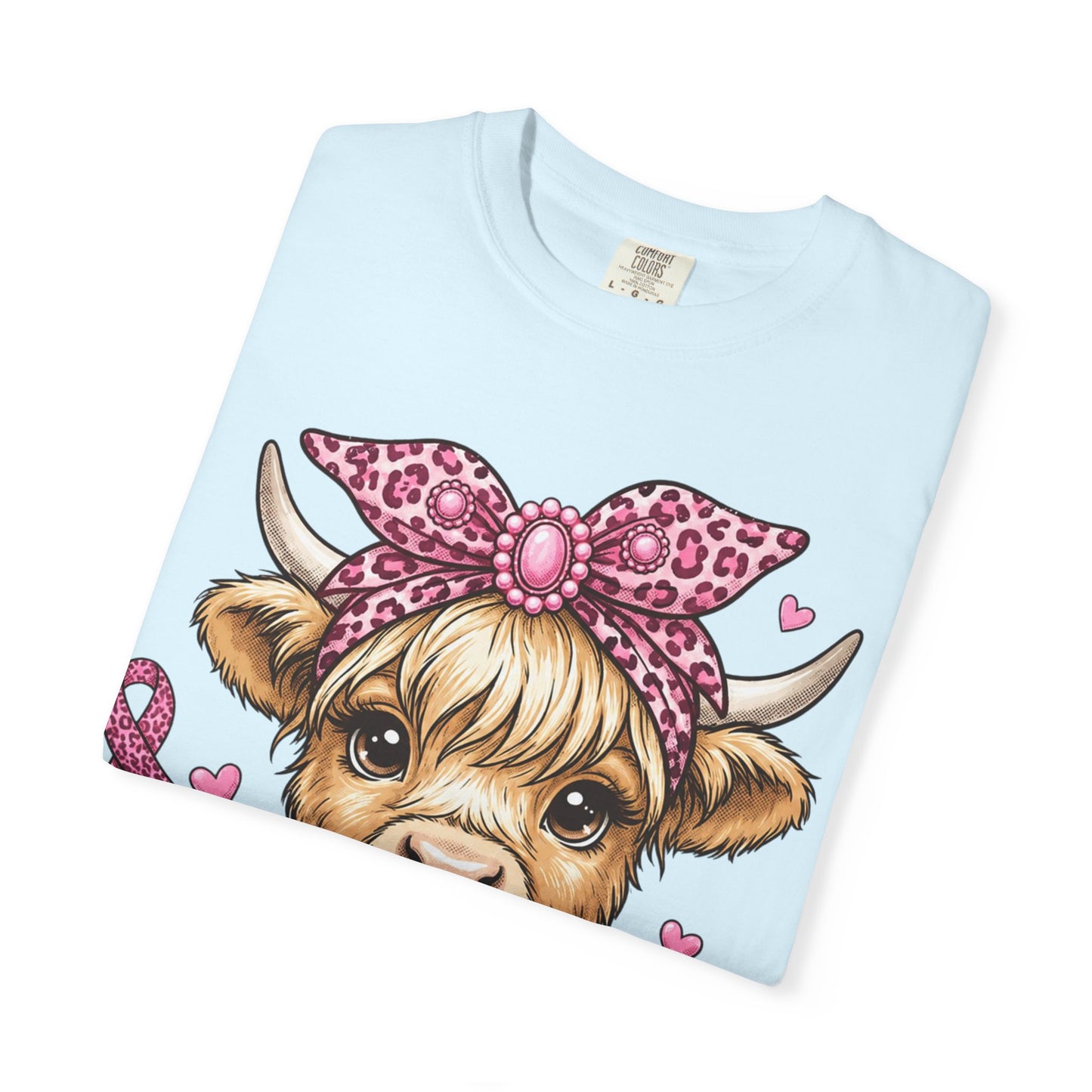 Pink Ribbon Baby Cow T-shirt