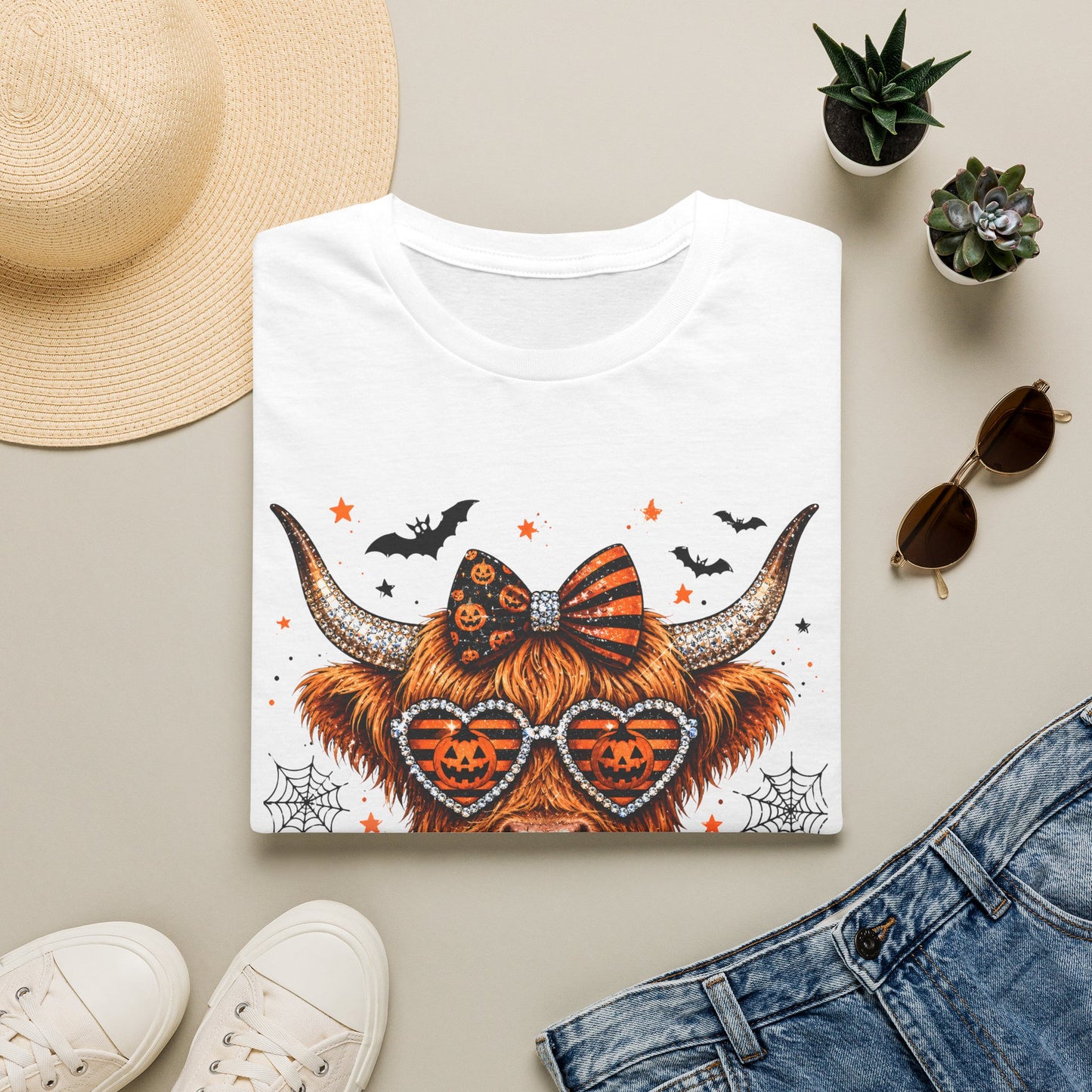 Halloween/Harvest Cow Softstyle T-Shirt
