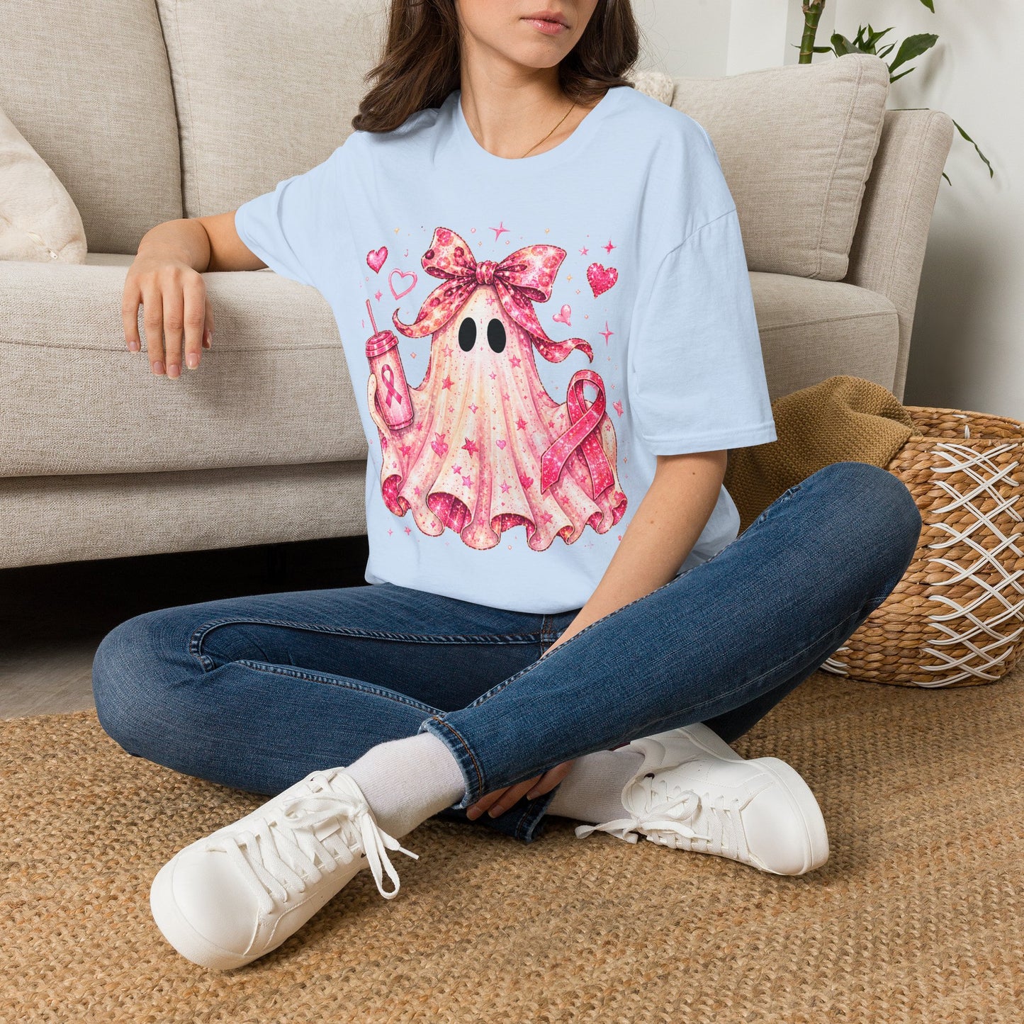 Pink Ghost Softstyle T-Shirt