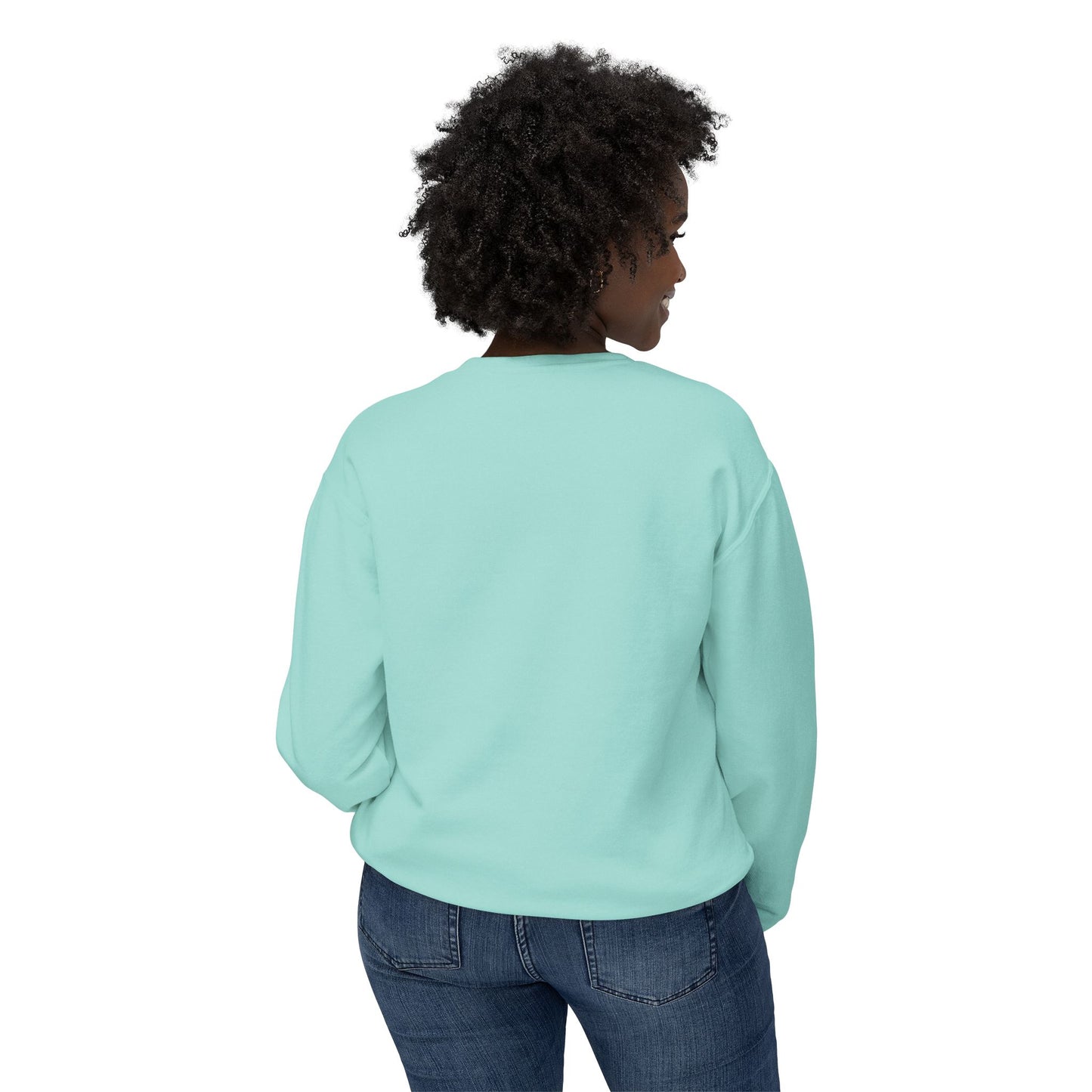 🎀 Pink Ribbon Women’s Lightweight Crewneck Sweatshirt