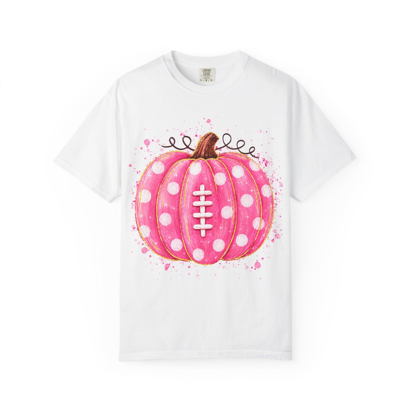 Pink Pumpkin Football T-shirt