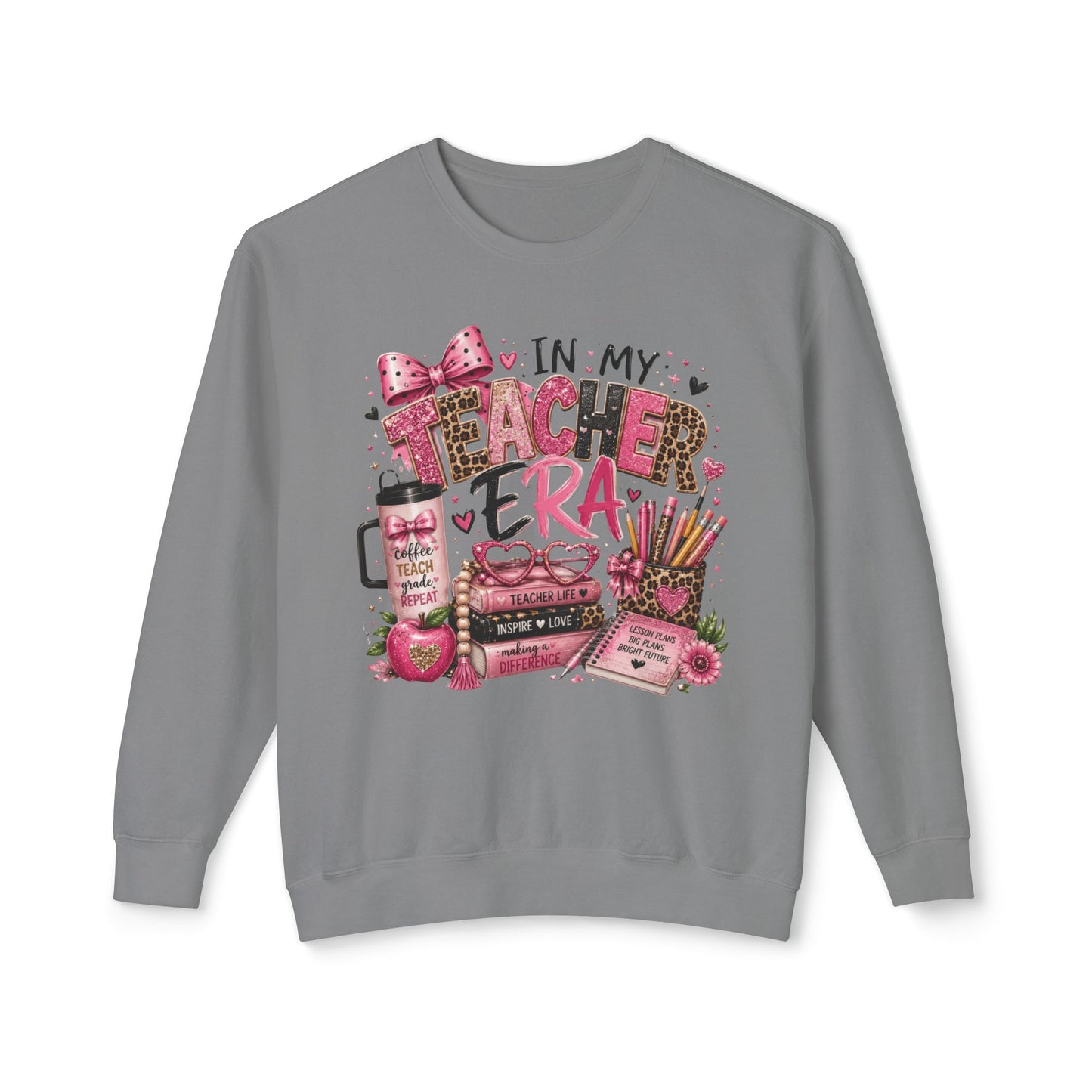 In My Teacher Era Lightweight Crewneck Sweatshirt