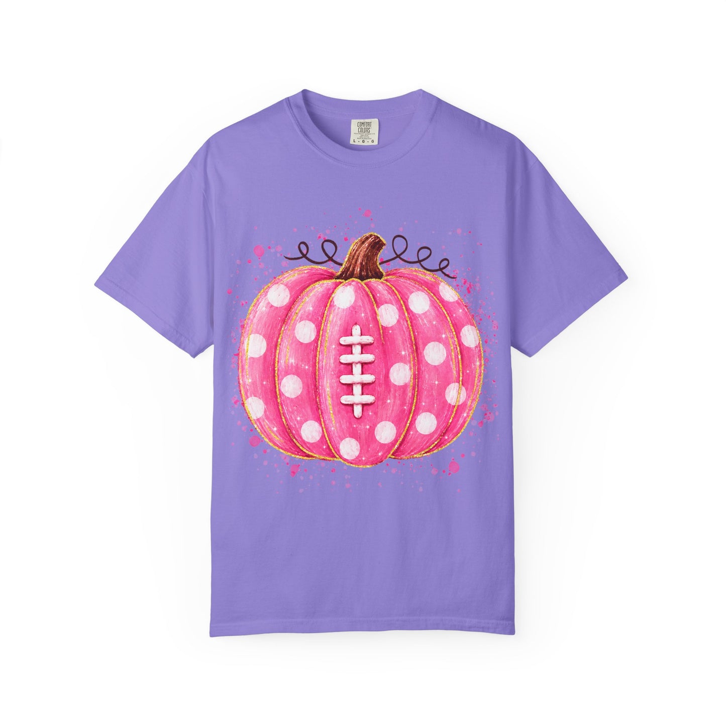 Pink Pumpkin Football T-shirt