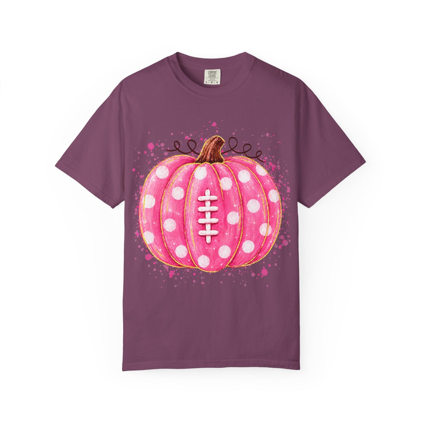 Pink Pumpkin Football T-shirt