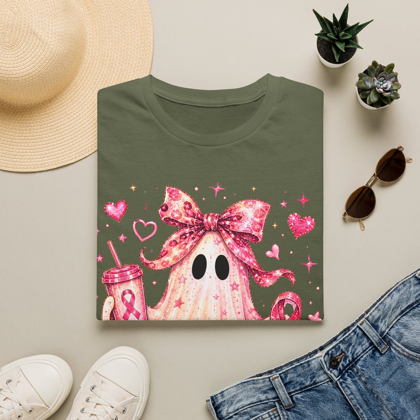 Pink Ghost Softstyle T-Shirt