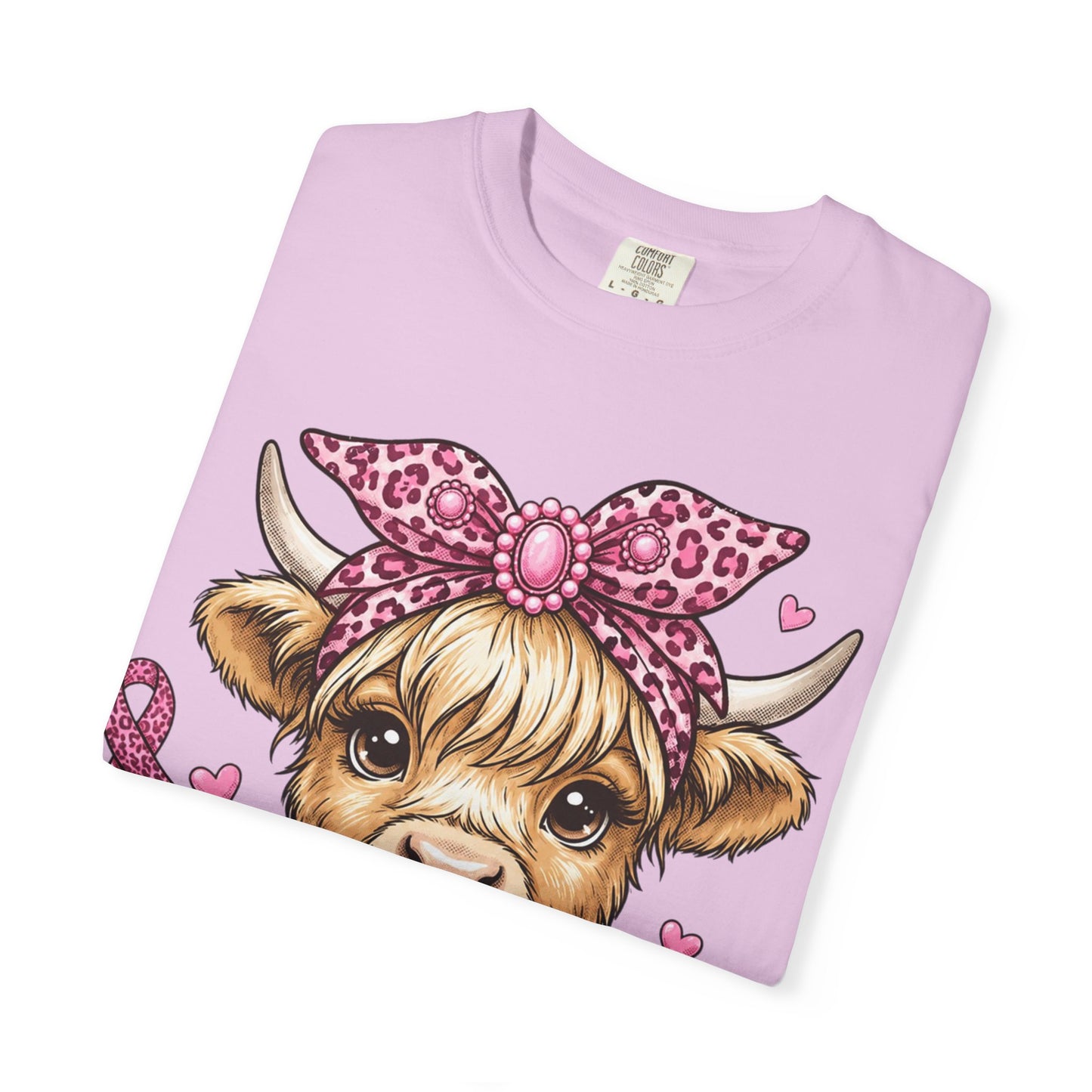 Pink Ribbon Baby Cow T-shirt