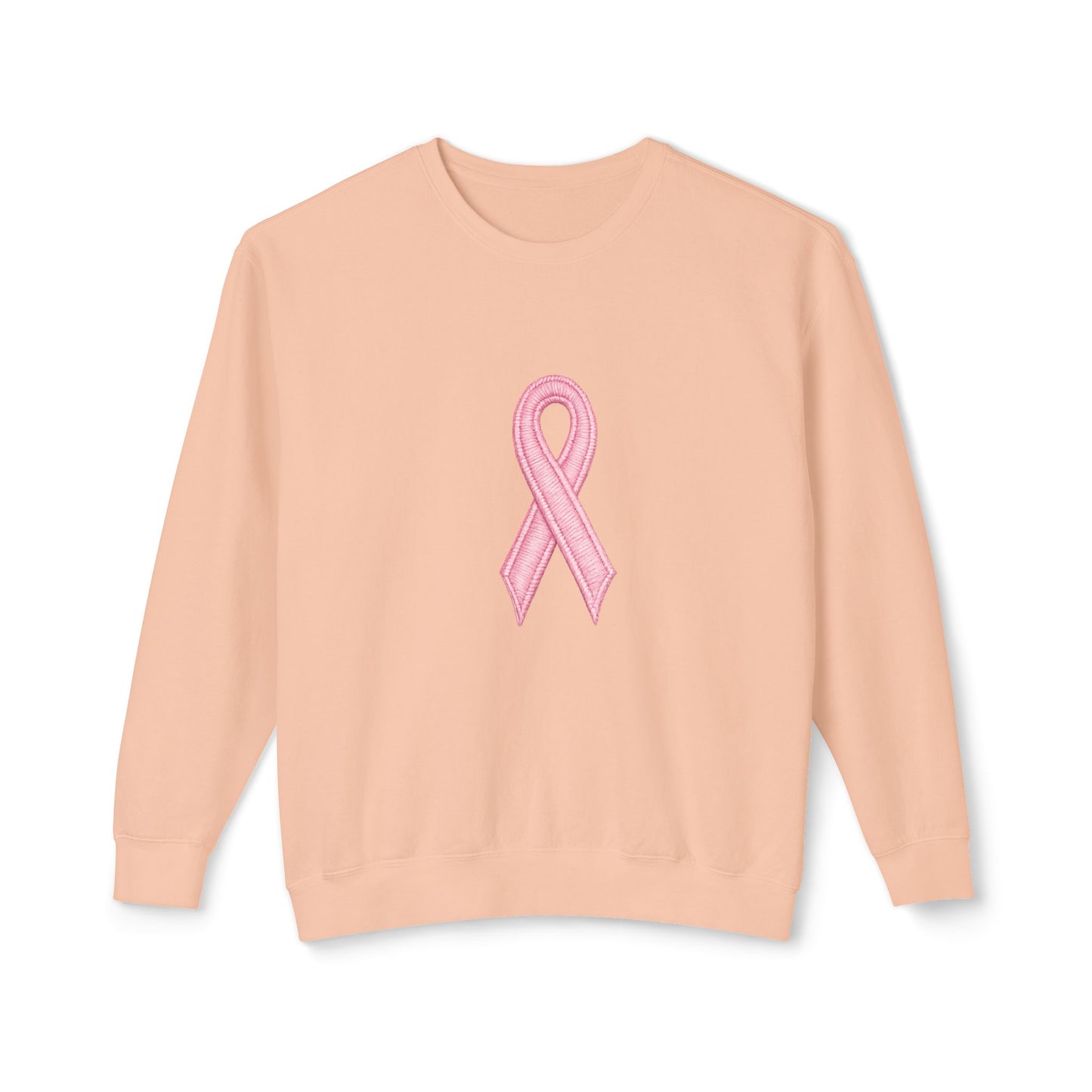 Pink Ribbon Womens Lightweight Crewneck Sweatshirt