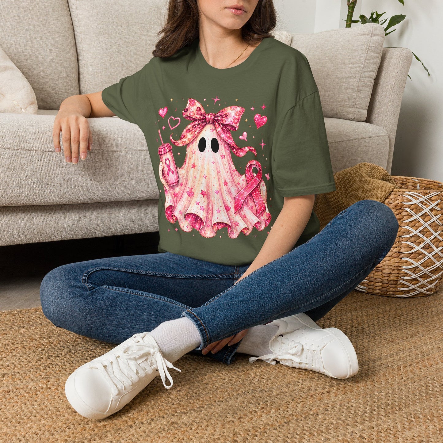 Pink Ghost Softstyle T-Shirt