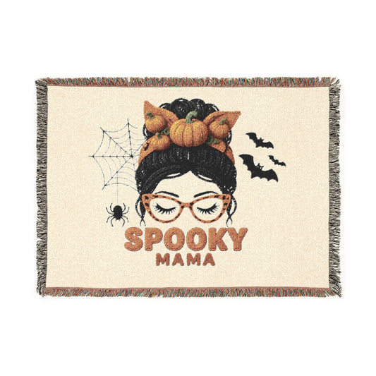 Spooky Mama Woven Blanket
