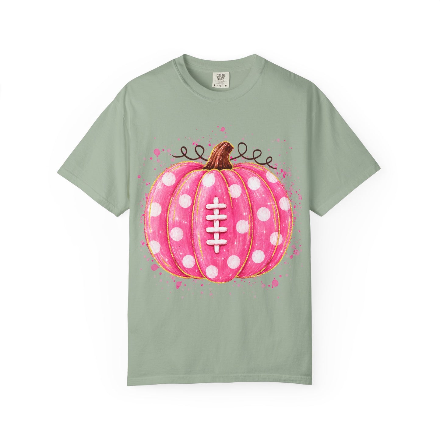 Pink Pumpkin Football T-shirt