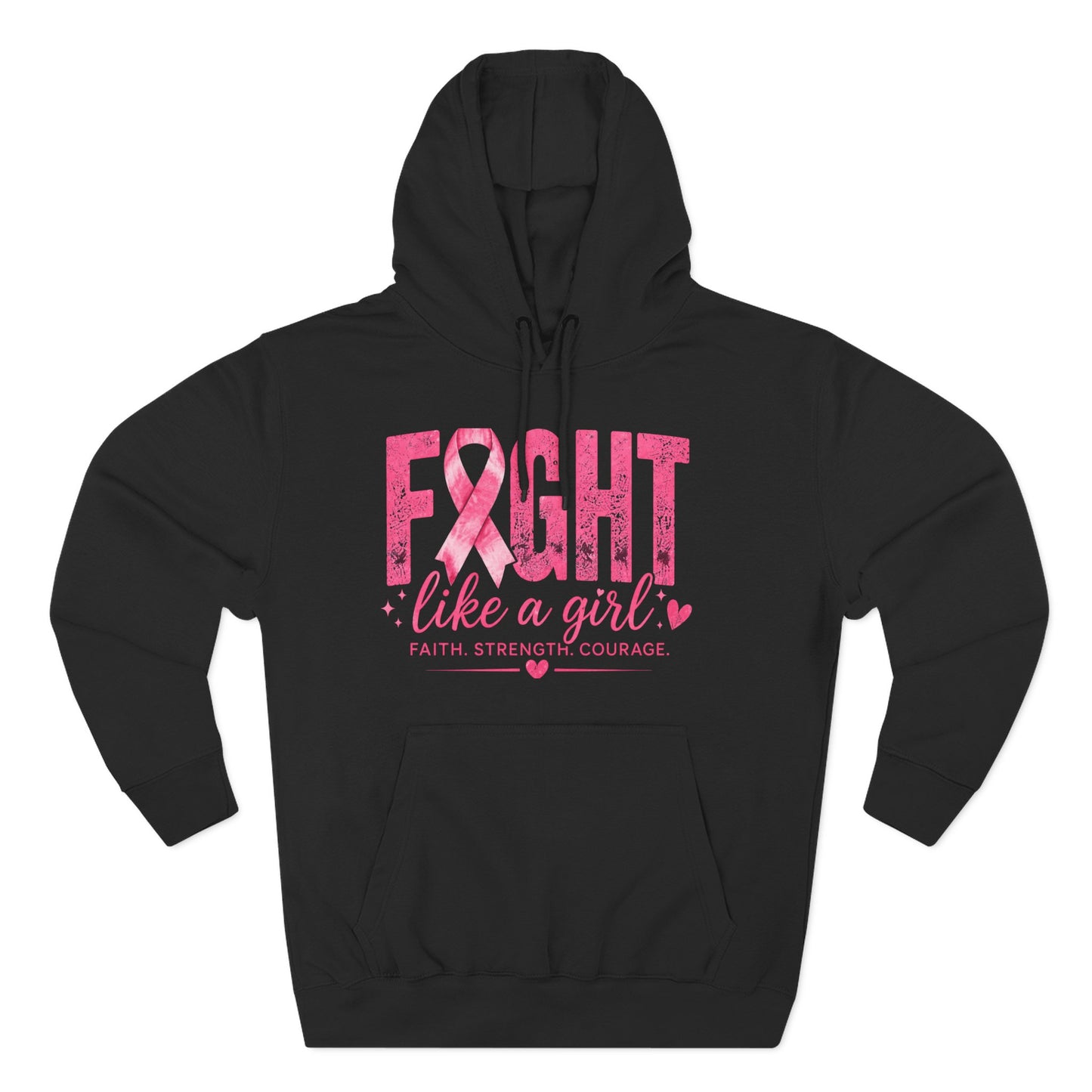 Three-Panel Fleece Hoodie