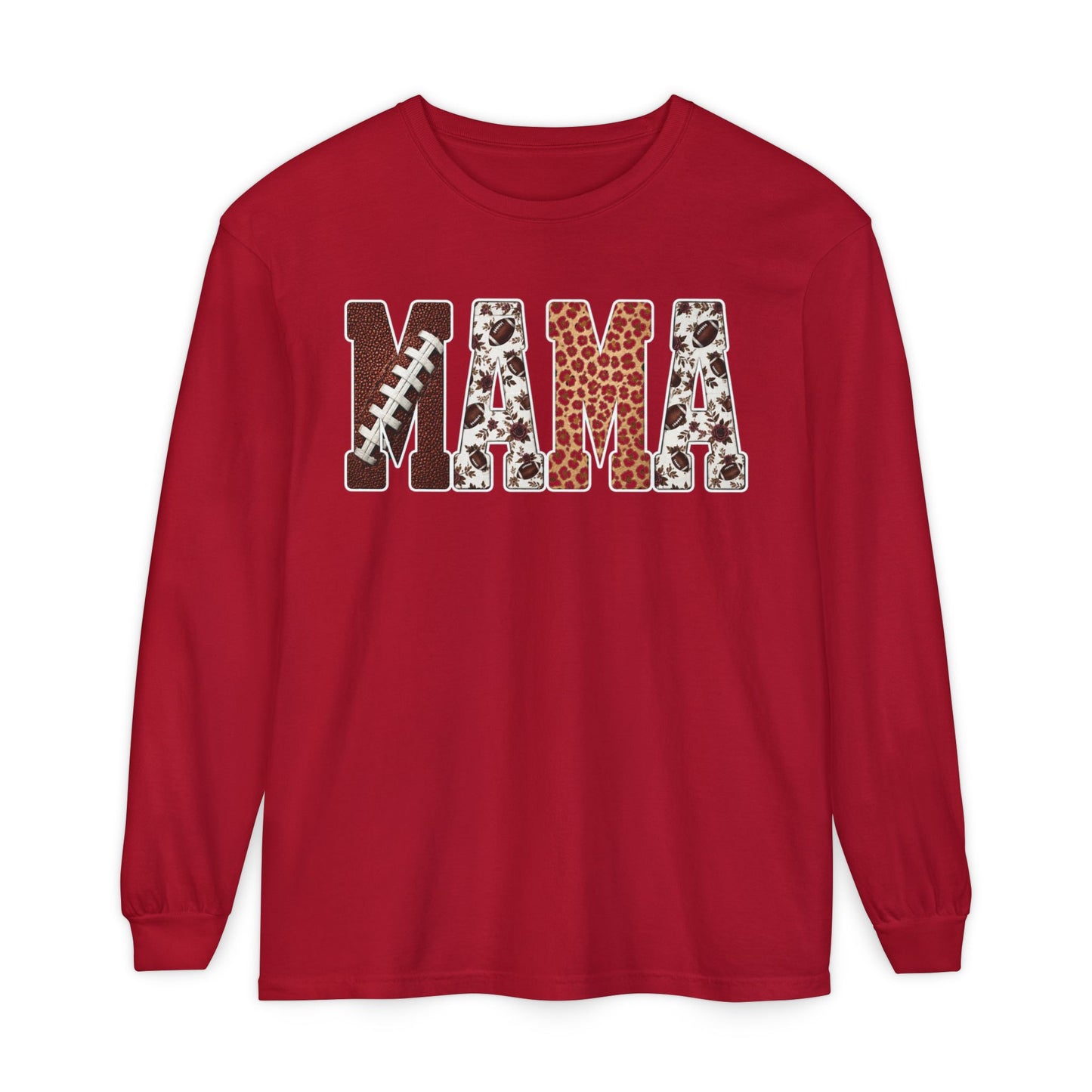 Mama Football Long Sleeve T-Shirt